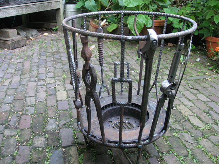 Vuurpot van corten staal